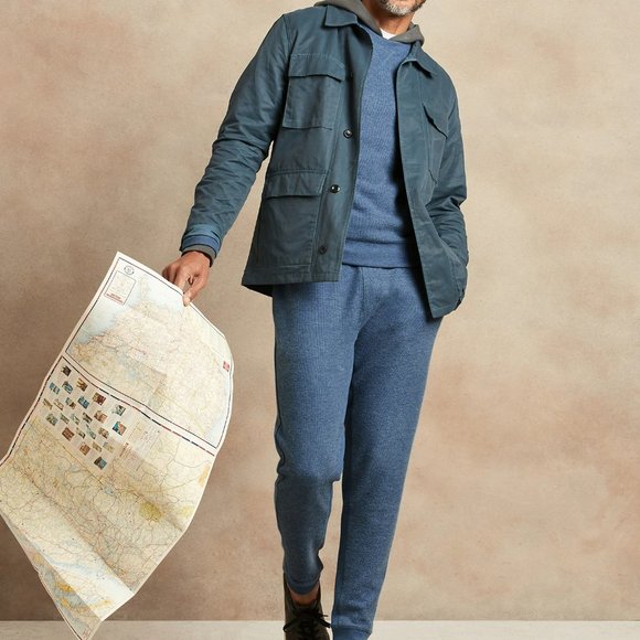 BANANA REPUBLIC BRUSHED WAFFLE-KNIT JOGGER - Picture 2 of 9